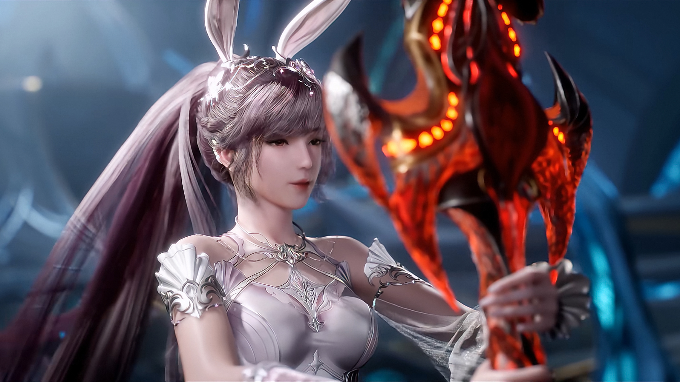 动漫壁纸|《斗罗大陆》国漫女神小舞电脑壁纸:双神战双神篇小舞最新