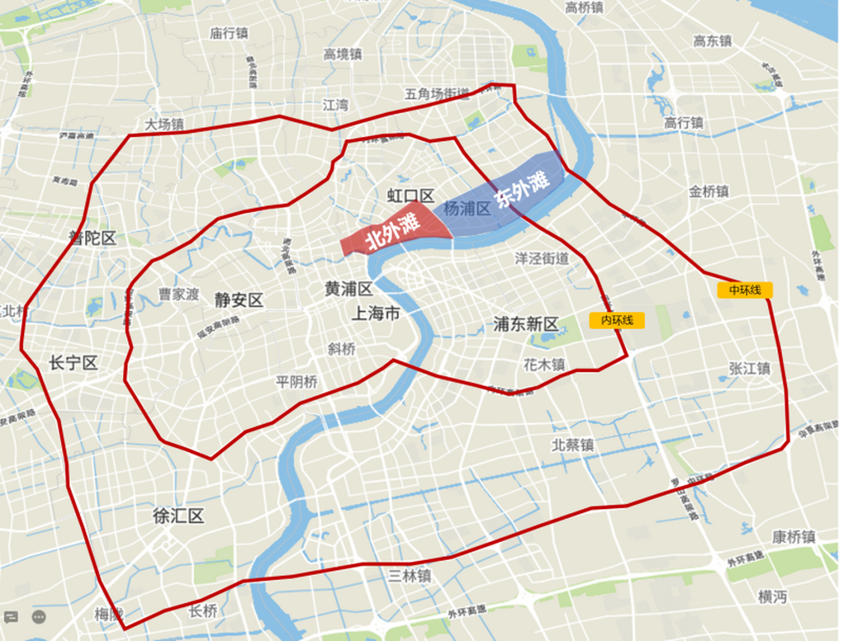 上海杨浦区在上海的东北部,于是道路大多采用东三省城市命名,比如