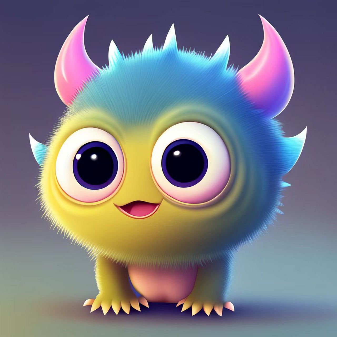 百度涂鸦一格ai绘画:一波可爱的小小怪兽,喜欢的拿走!