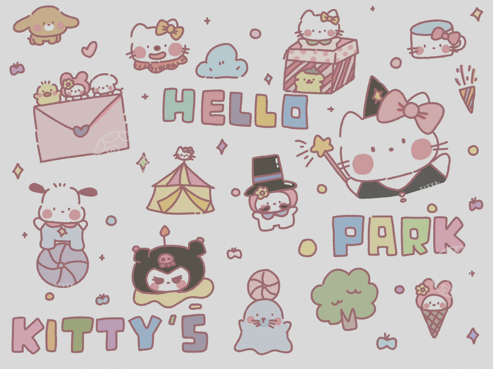 一组很可爱的电脑ipad壁纸  壁纸无水印