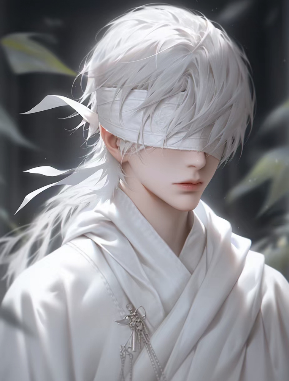仙侠风蒙眼男生头像#动漫头像# #二次元