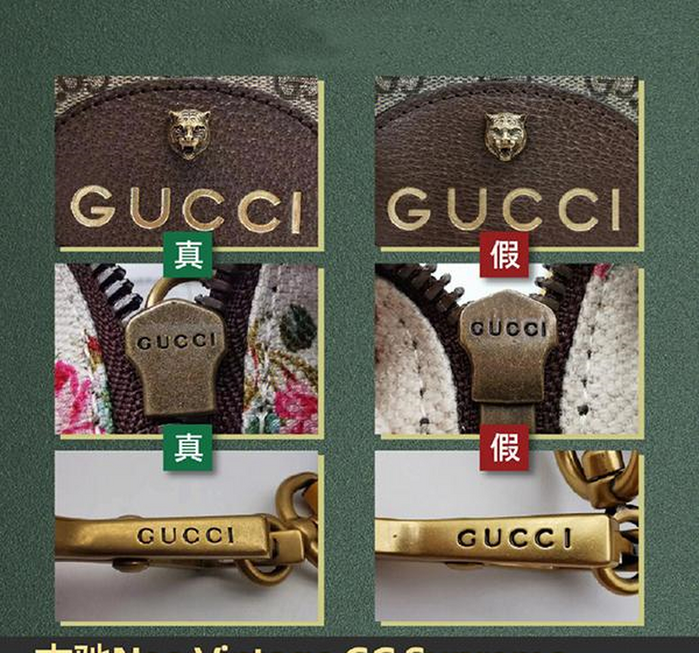 奢侈品鉴定干货分享!gucci帆布邮差包真假鉴定