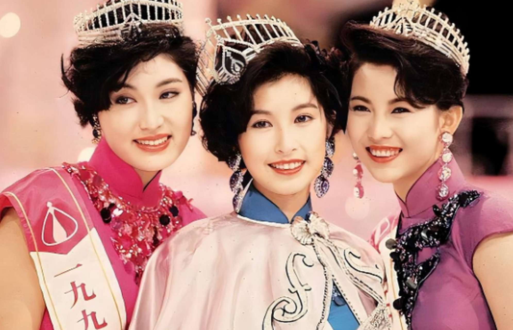 91年港姐比赛,郭蔼明获得冠军!时代的巅峰