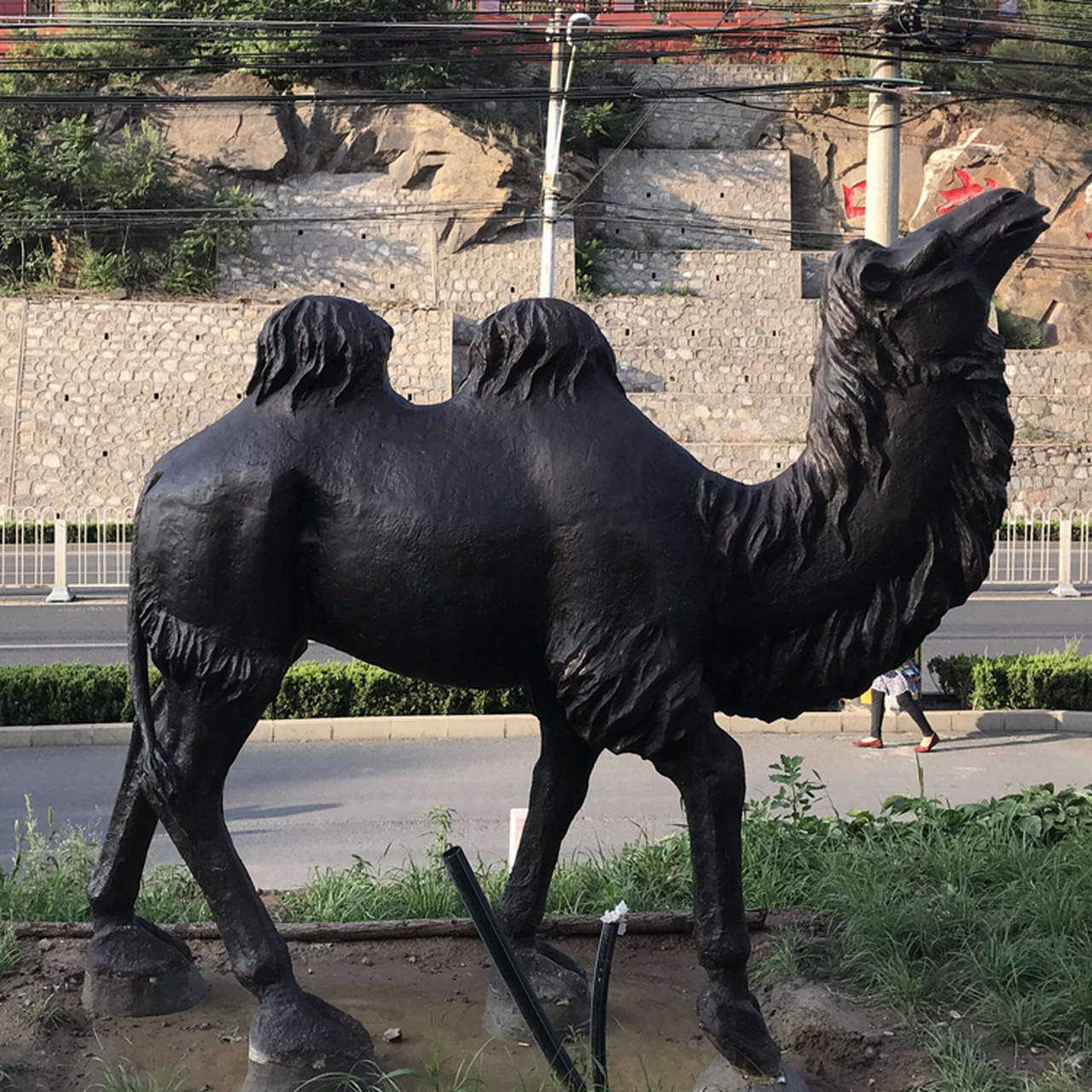 纯铜骆驼雕塑 骆驼摆件 大型骆驼景观 可来图定制