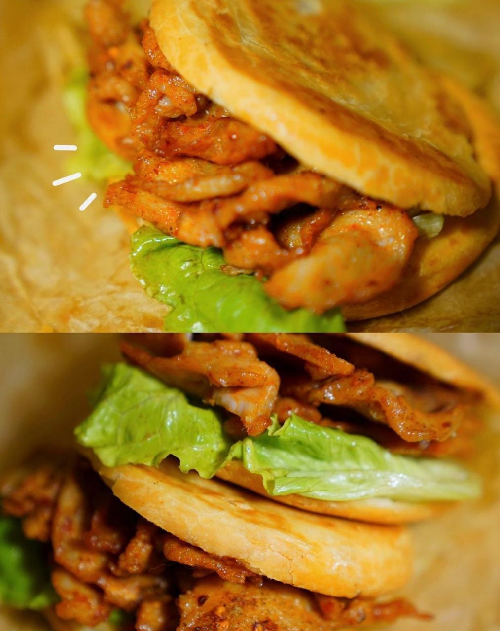 里脊肉饼好吃绝了,一口一个香在家就能做的里脊肉饼,想夹多少肉就夹