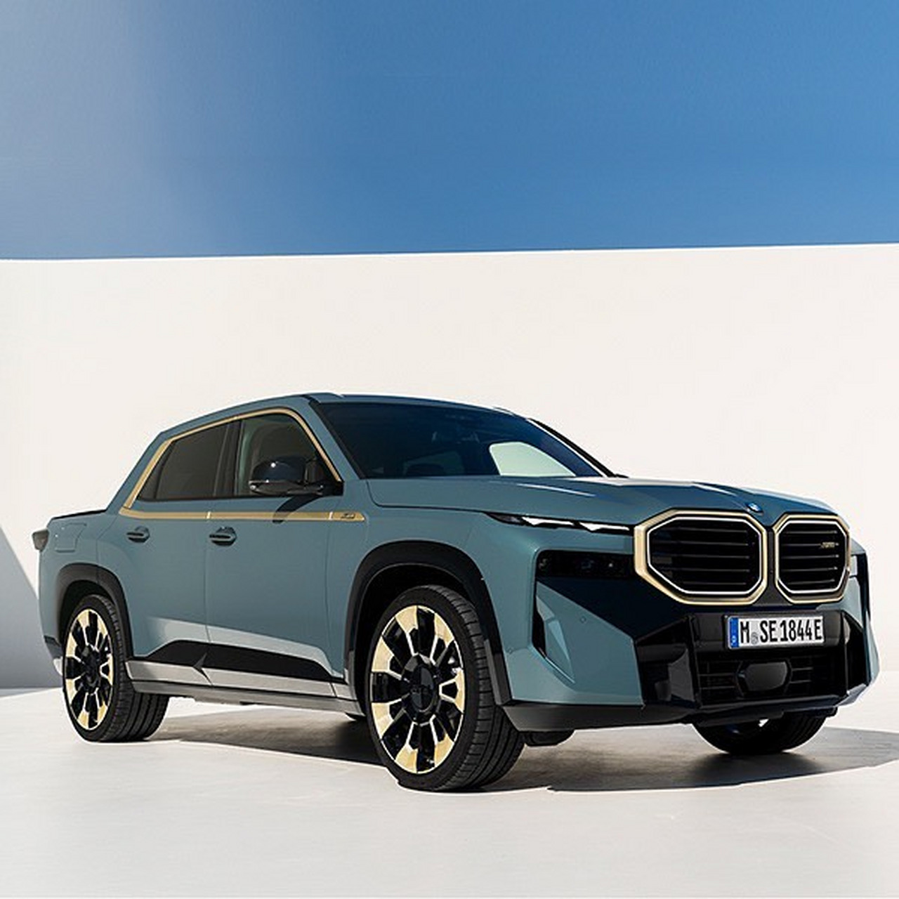 全新宝马皮卡假想图,这是一款高端的旗舰皮卡,感觉还是以运动为主的