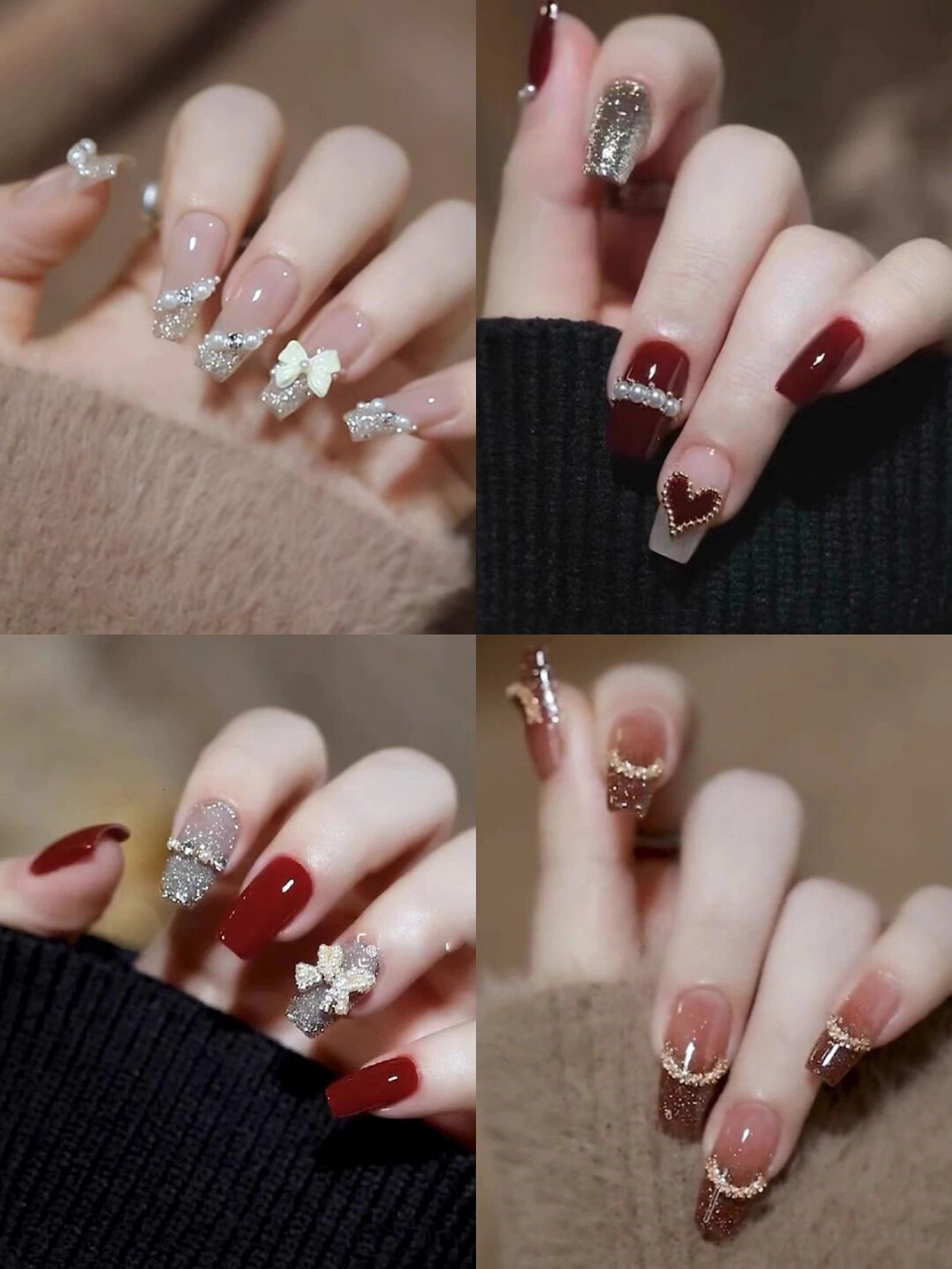 "显白"新娘美甲 婚纱~婚礼都可  备婚的集美们快看过来 超好看的新娘