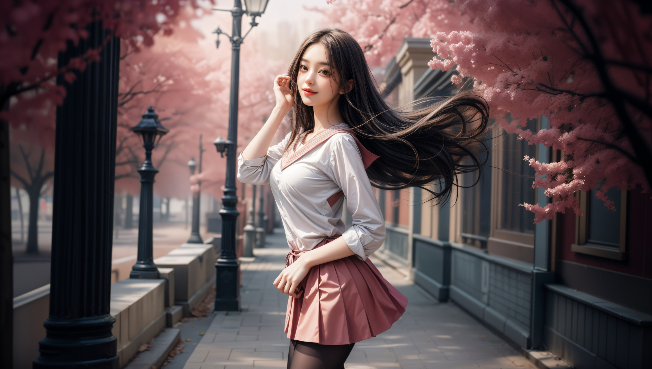 ai美女图片##ai美女写真# #ai美女壁纸# 每日ai美女秀	她穿着飞色