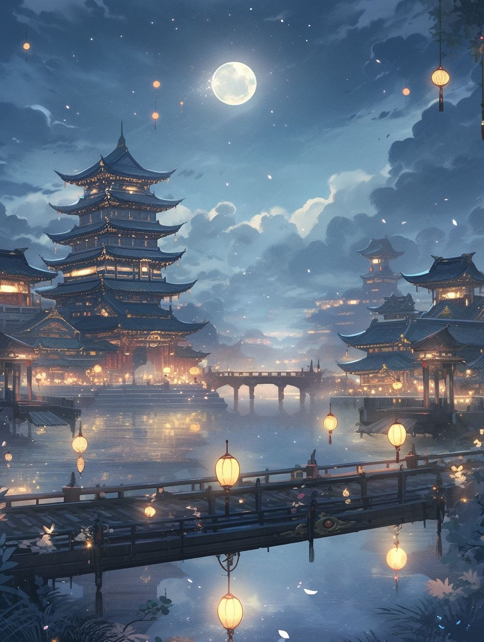 国风壁纸 i 不知天上宫阙 今夕是何年