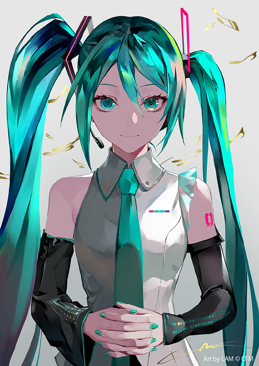初音未来 16周年纪念企划贺图 (art by lam) 676767 #插画