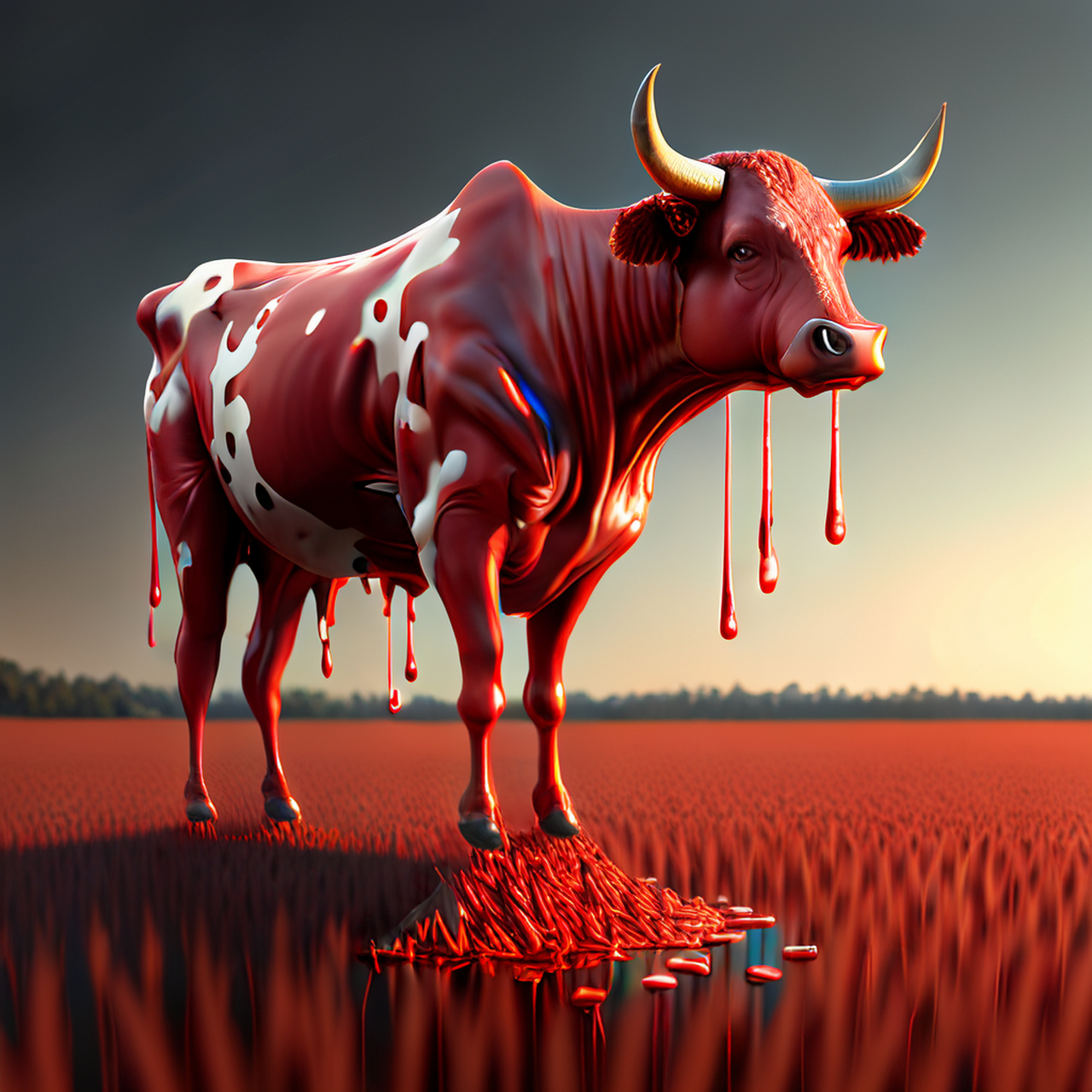 火焰粒子,鸟瞰,古风绘画,中国风,描绘古诗词,古典美.