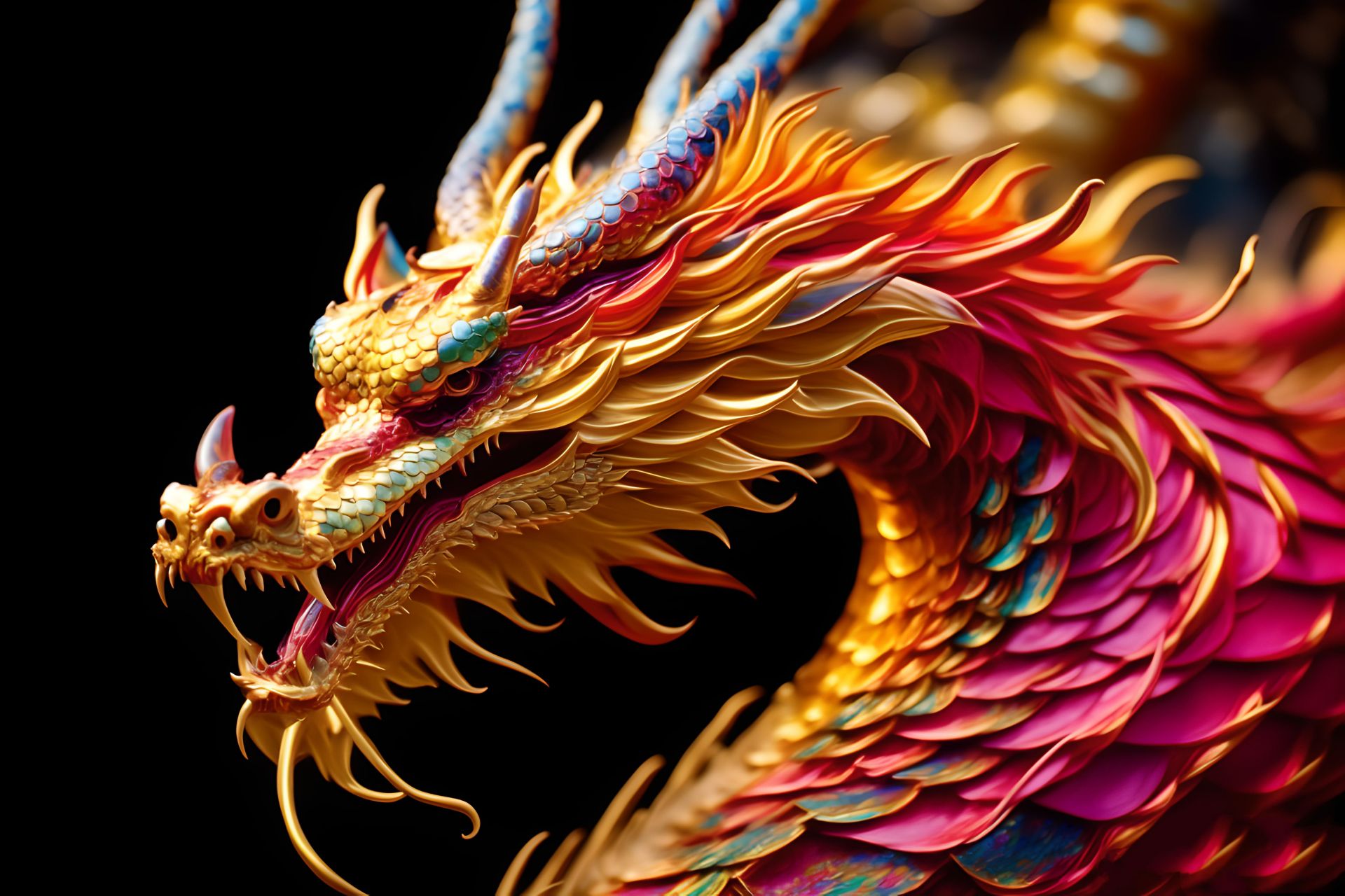 中国龙#二次元##动漫##龙# ##壁纸##动漫壁纸##炫酷