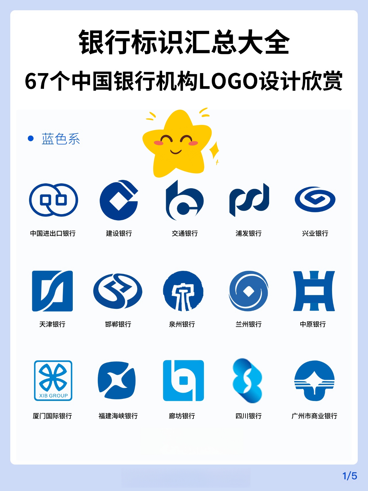 银行标识按颜色汇总大全  银行作为金融服务的核心机构,其标识设计不