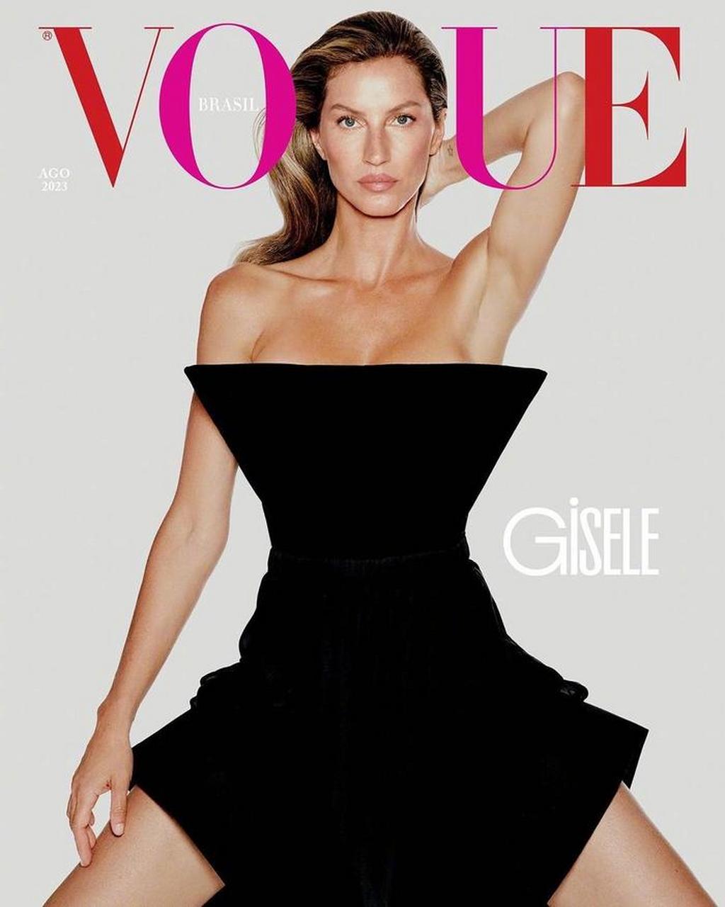 邦辰gisele bundchen登上vogue 2023巴西版八月刊封面人物,由摄影师lu