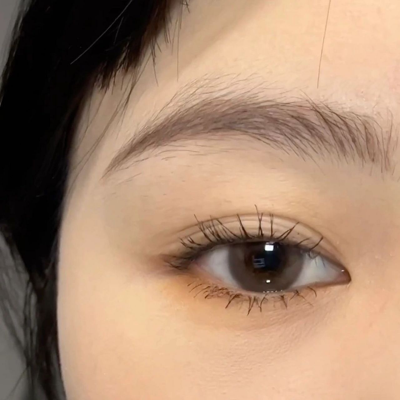 白开水裸妆也太好看了叭 这种淡淡的眼妆真的很适合早八通勤 简单不