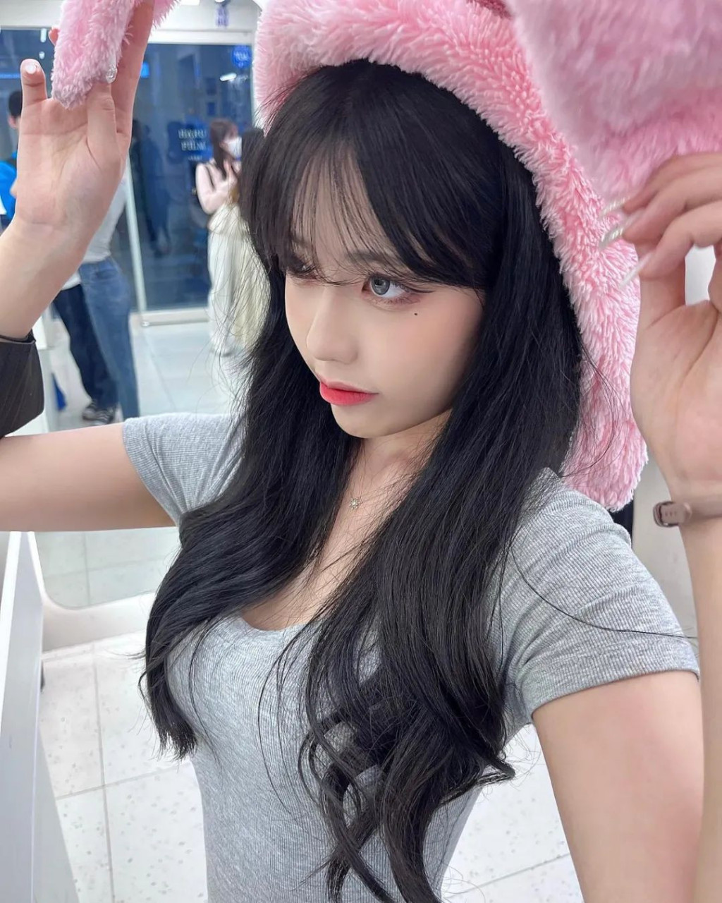 韩国网红李智秀,甜美性感的美女主播