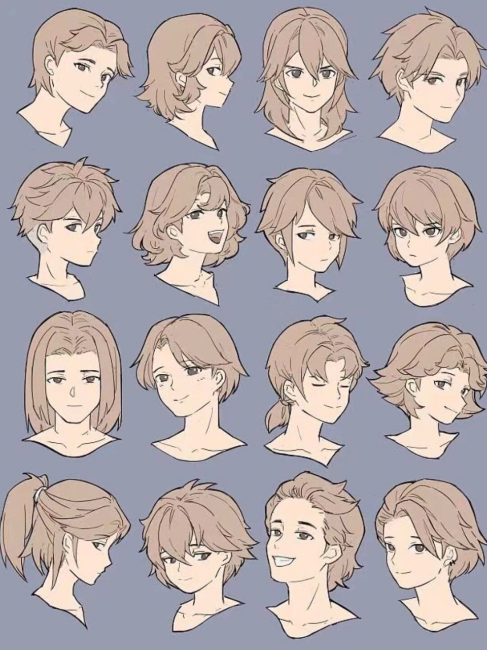 人物头部多角度参考素材合集