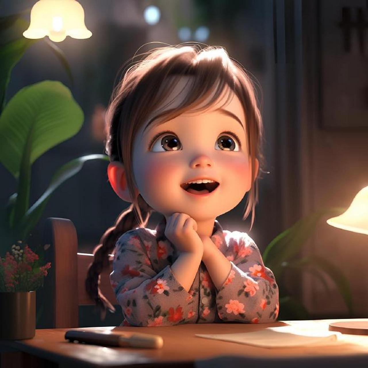 生日许愿哇塞女孩治愈头像