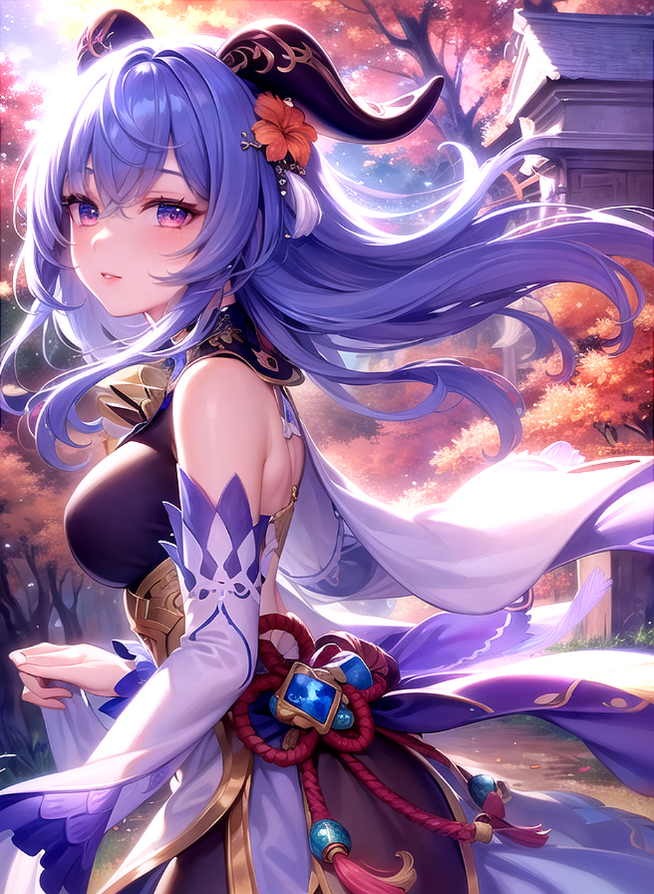 甘雨,好唯美啊[打call] #原神#