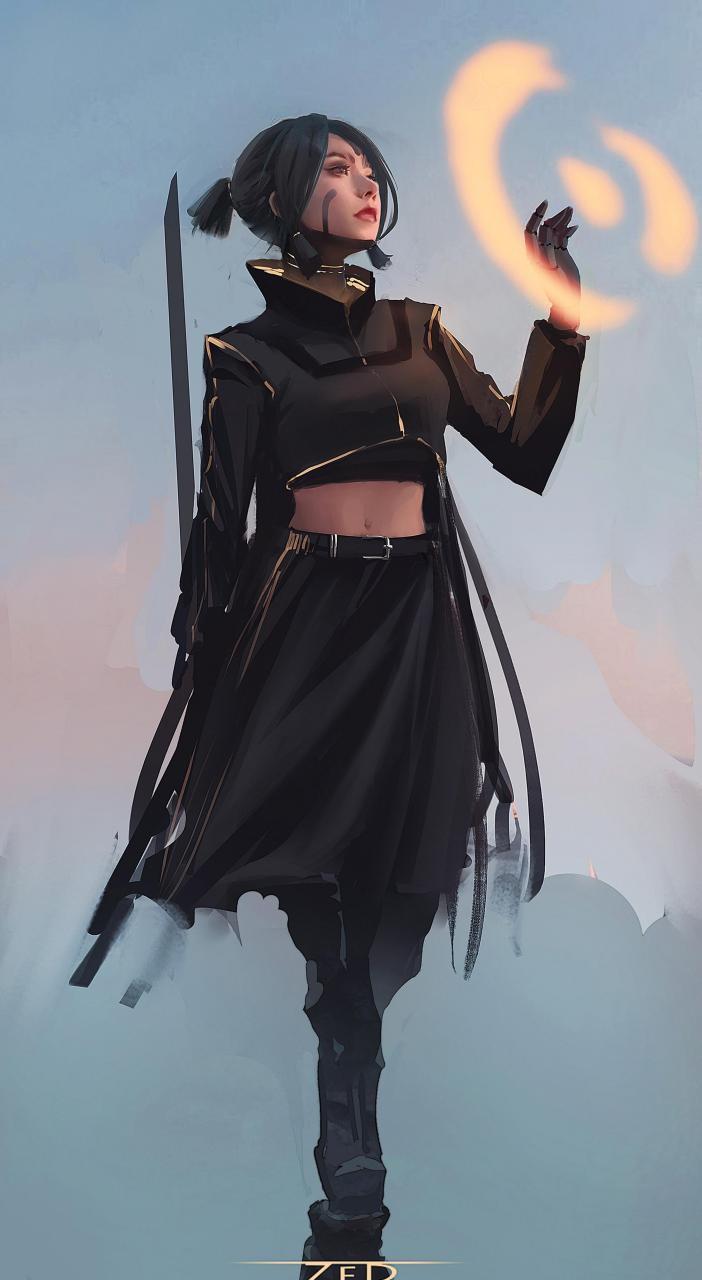 gif创作人# 越南插画师 zed 韵味十足女性角色作品欣赏,4k8k清晰大