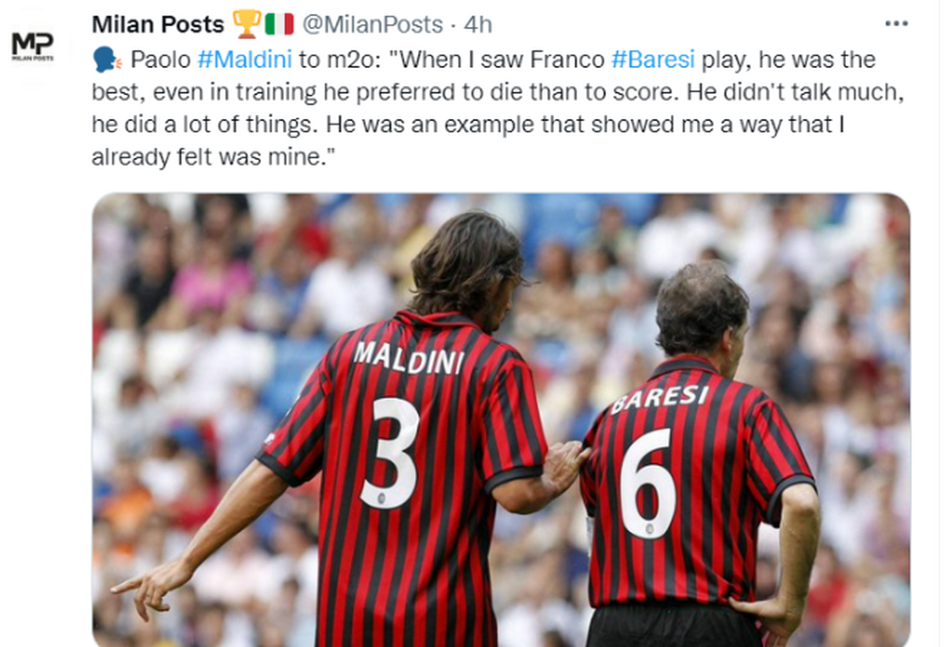 马尔蒂尼:巴雷西是我的榜样!