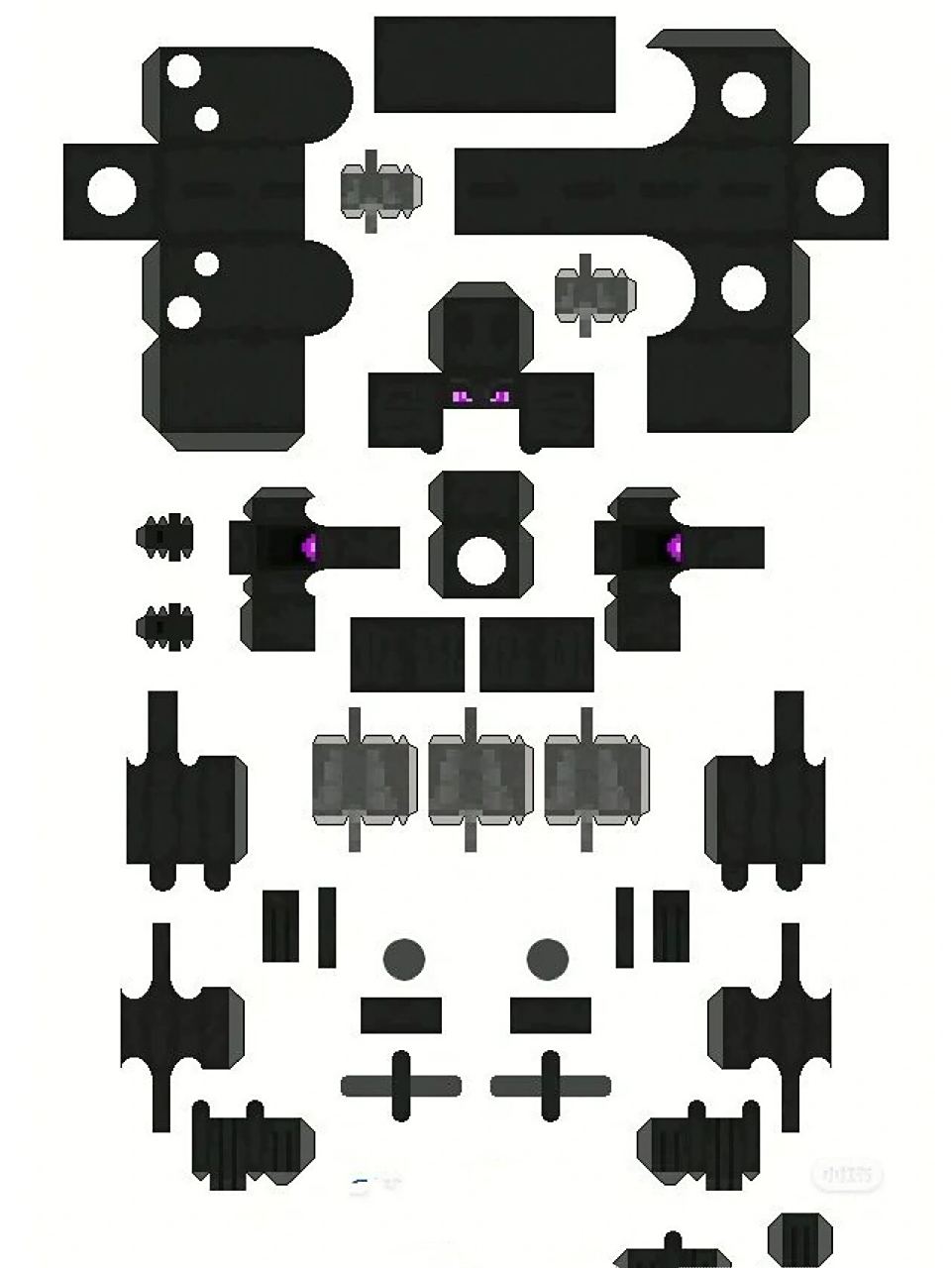 末影龙纸模制作过程