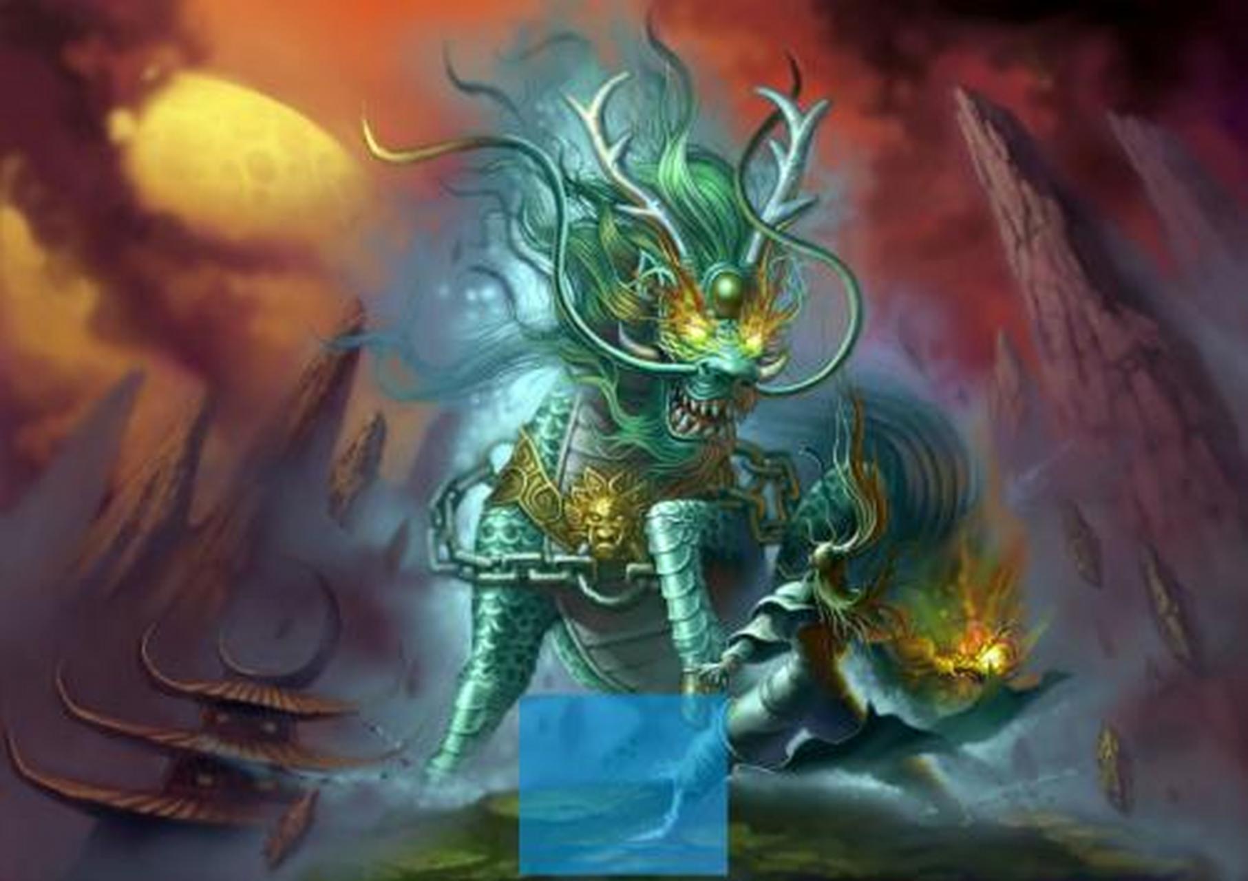 麒麟像麇,但比麋大,马蹄牛尾,羊头鹿身,有一些种类的麒麟是一只角的