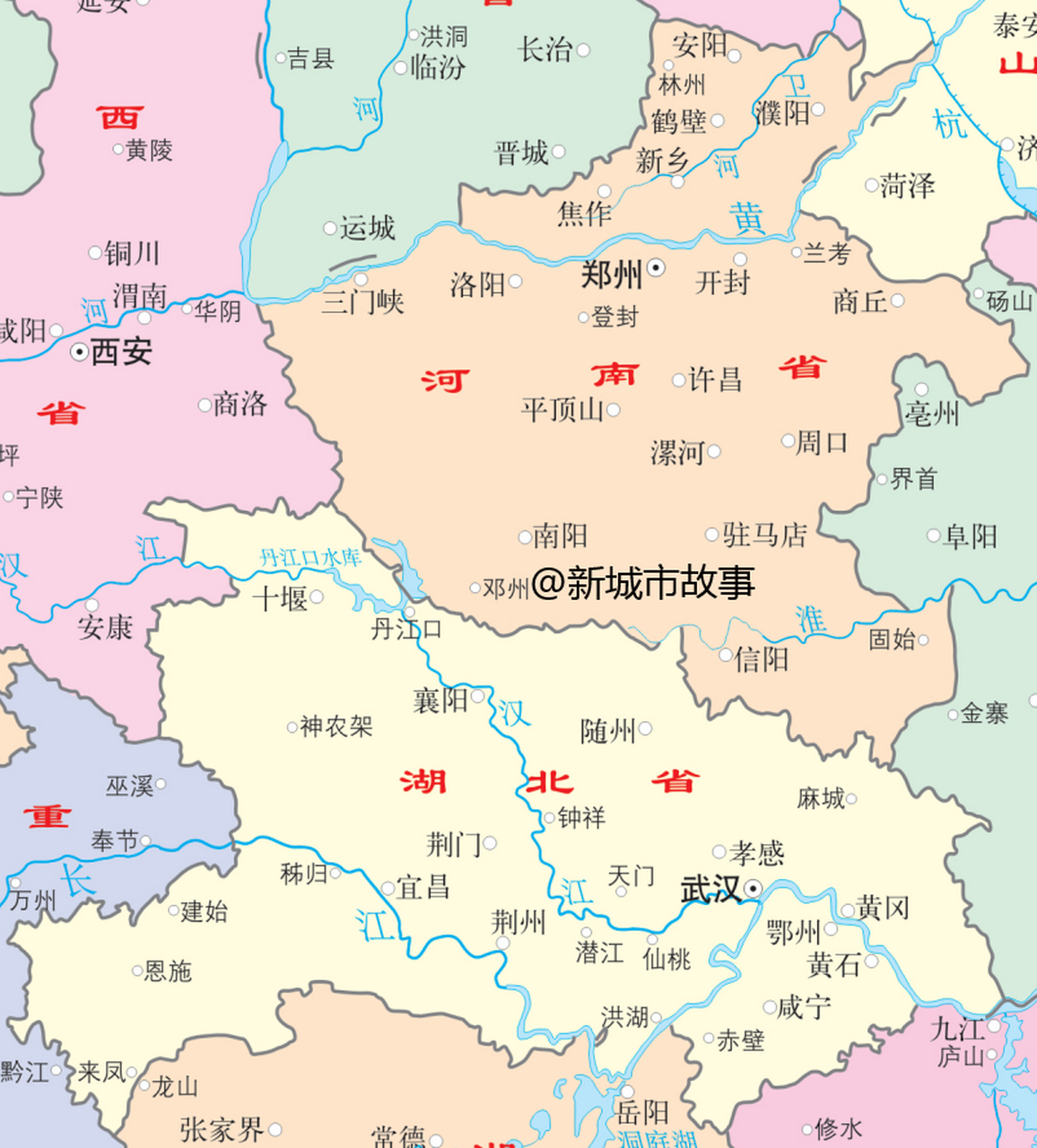 河南冬天天气干燥,湖北冬天阴冷.