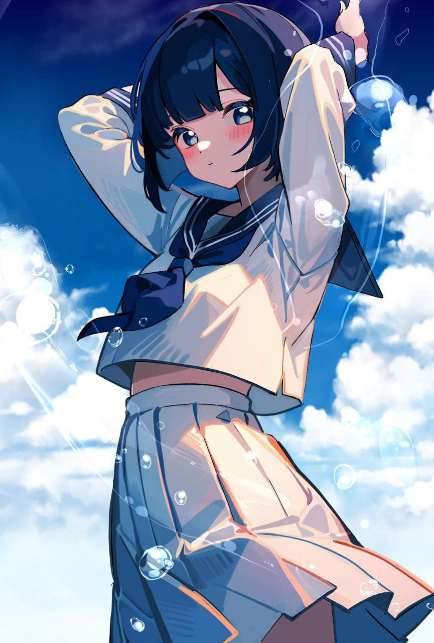 可爱的水手服少女 twi:sera_01282739 676767