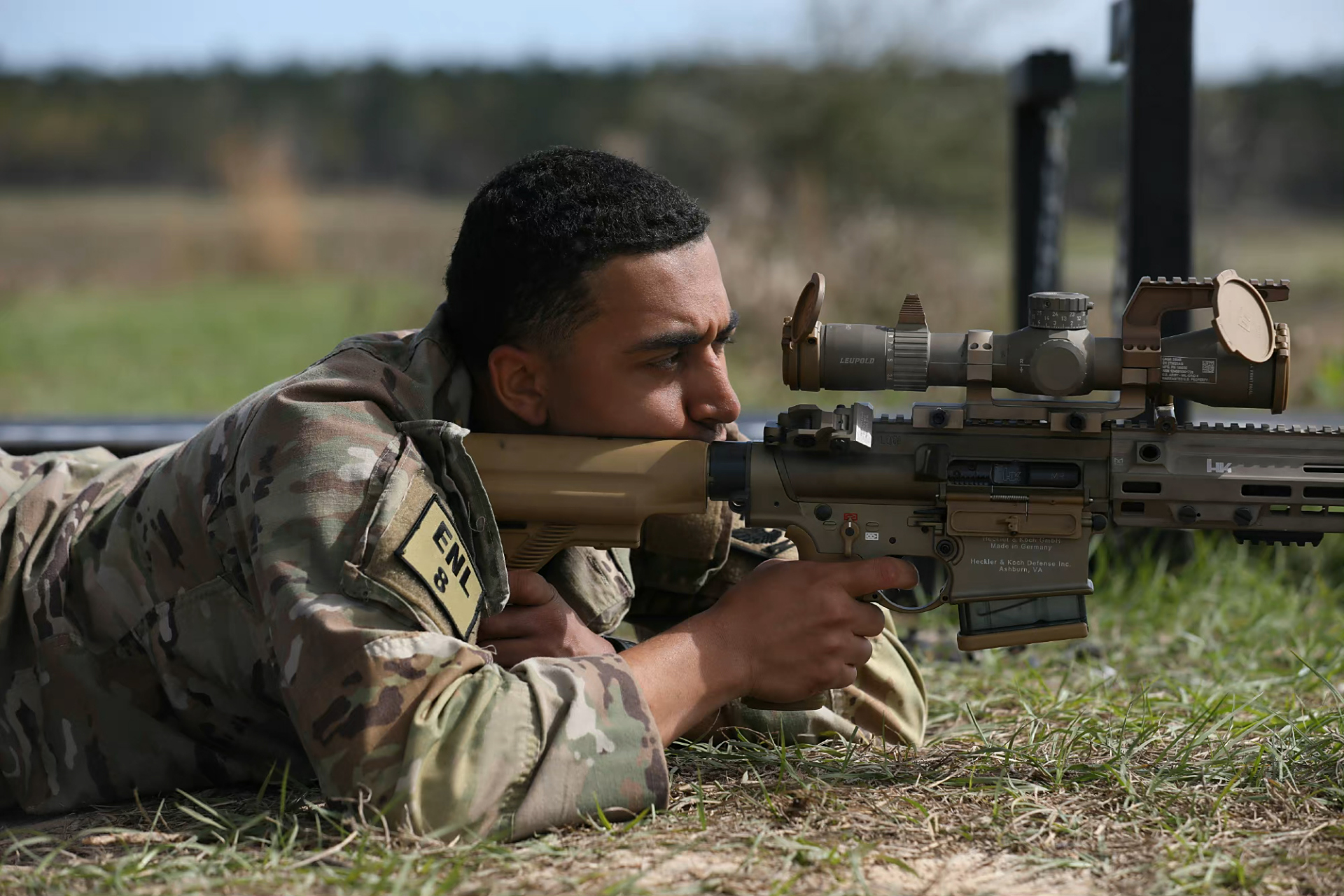 美国陆军国民警卫队装备的m110a1精准射手步枪,综合近几年的军事新闻