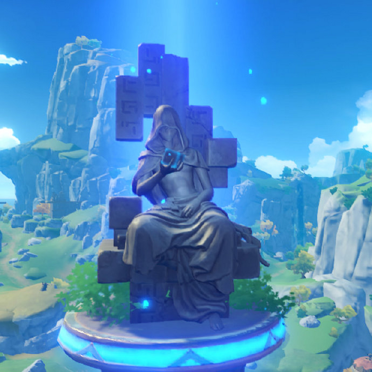 原神# 为什么钟离神像长草了