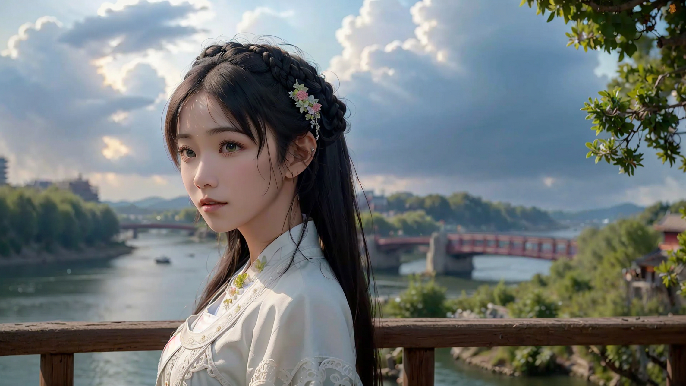 ai美女-漂亮的古风小姐姐(4)#ai# #ai美女# #ai绘画