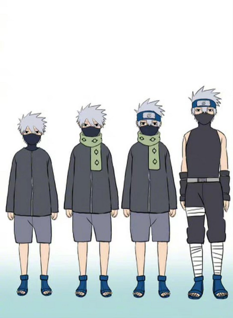 卡卡西的成长历程,简直是从小帅到大!