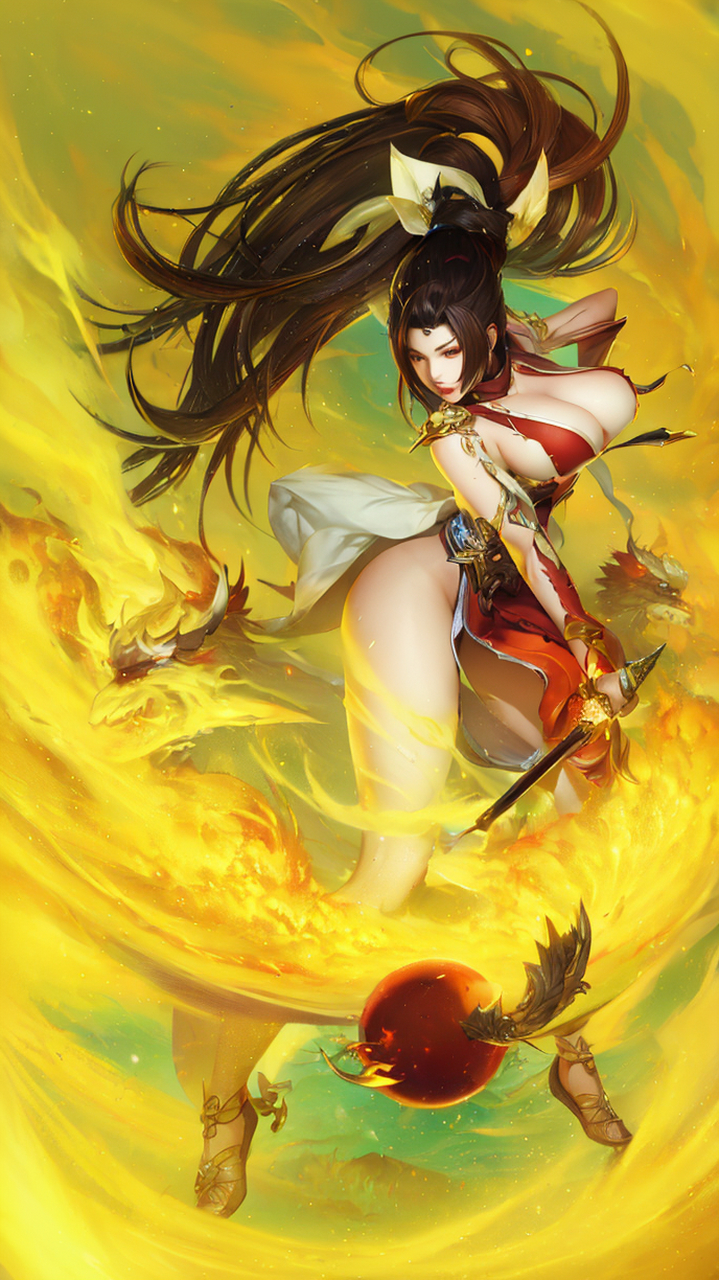 ai绘画# #王者荣耀#  不知火舞