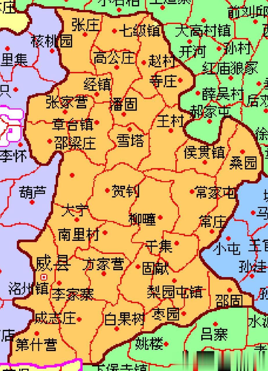 河北威县地图全图图片