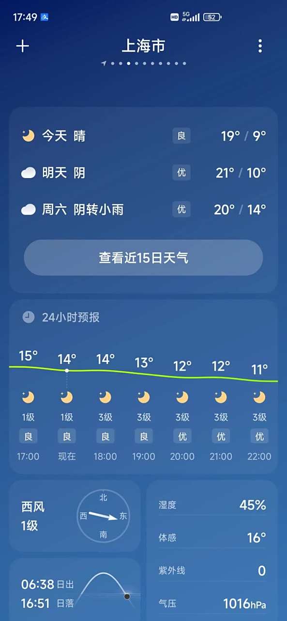 上海下周天气预报预报