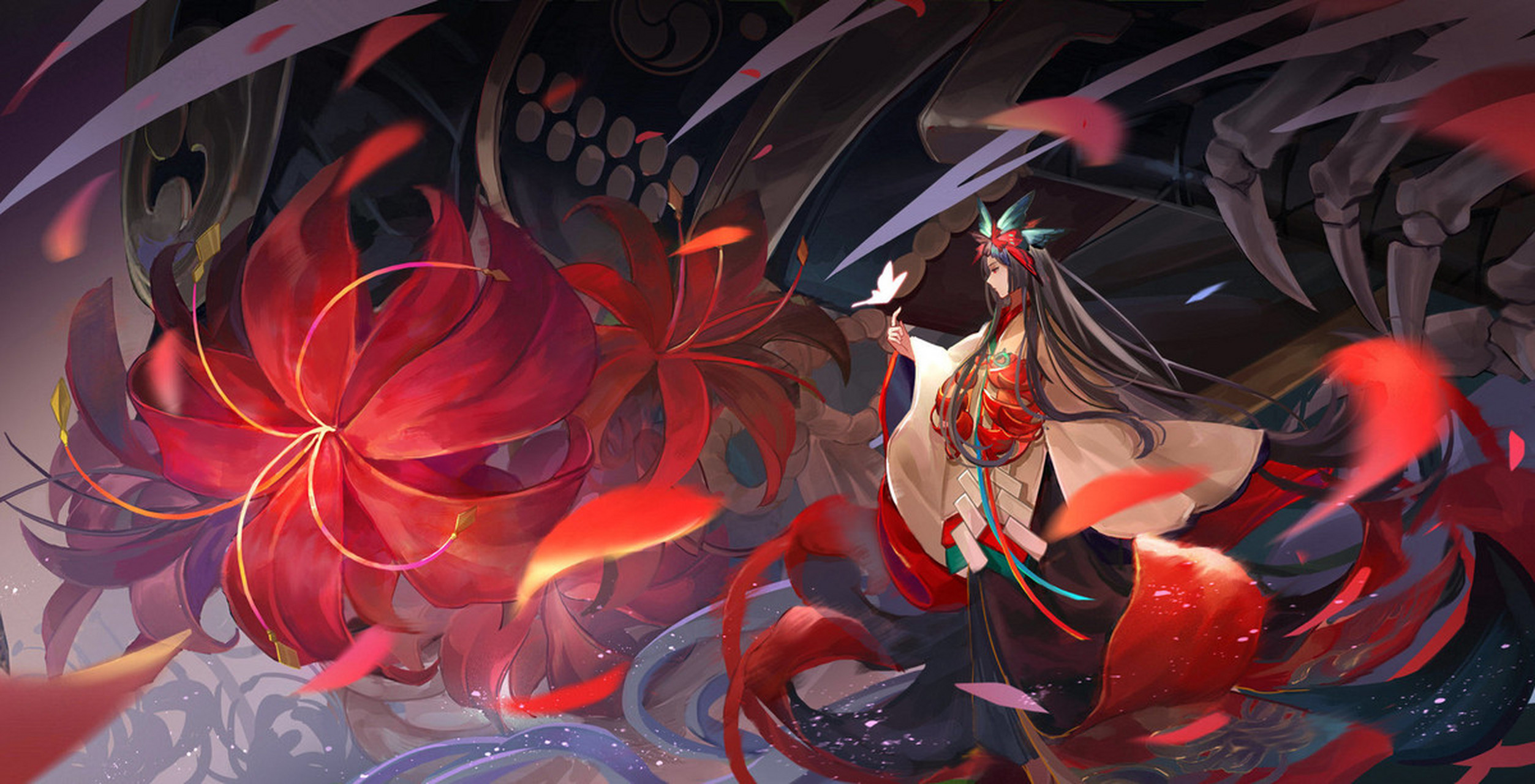 彼岸花 | 唯美古风手机壁纸