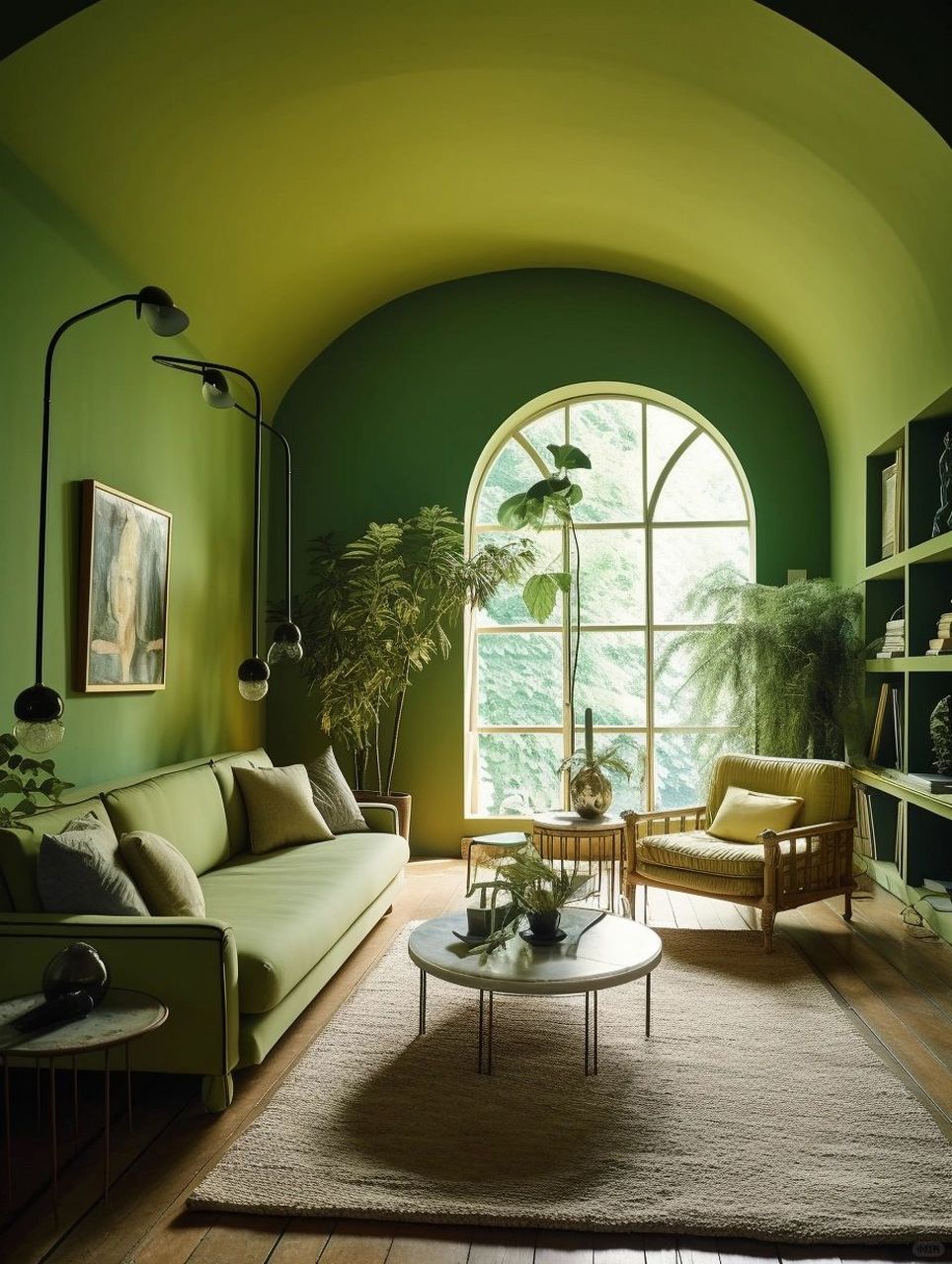 在这篇笔记中,我将分享我的家居室内设计理念,特别是在绿色起居室的