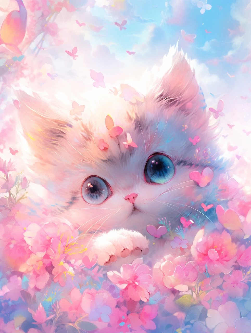 梦幻的小猫咪,好可爱