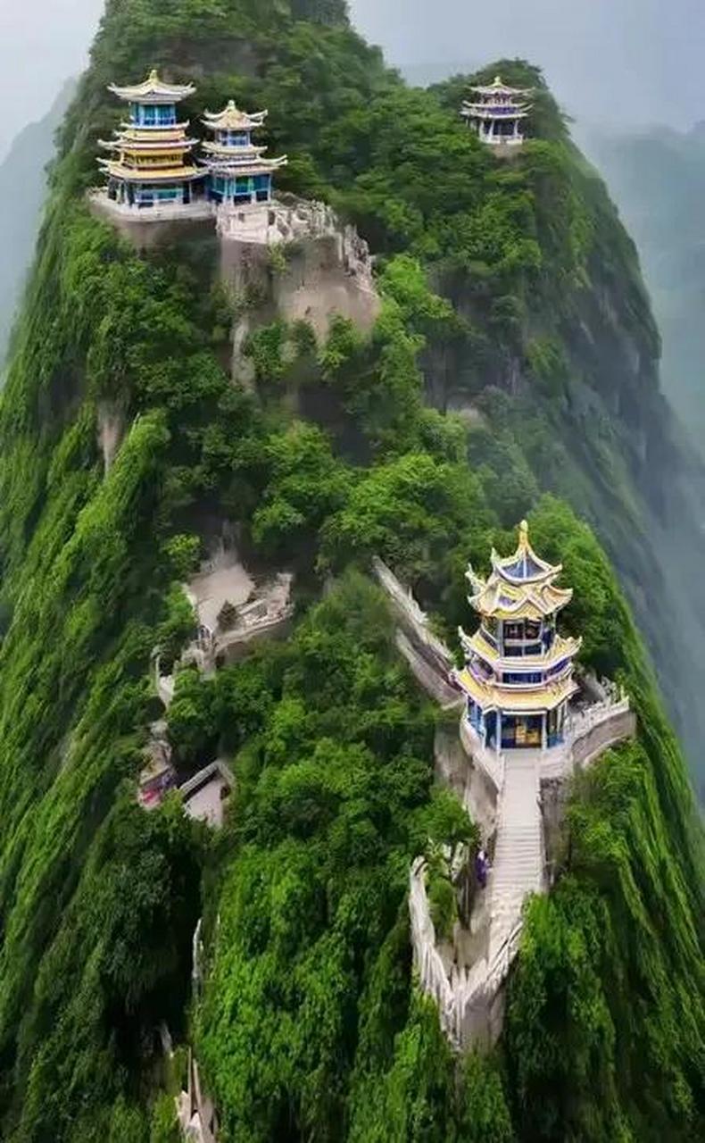 高山绿植古建筑.  从心底佩服古代的建筑大师 视觉盛宴,古人了不起!