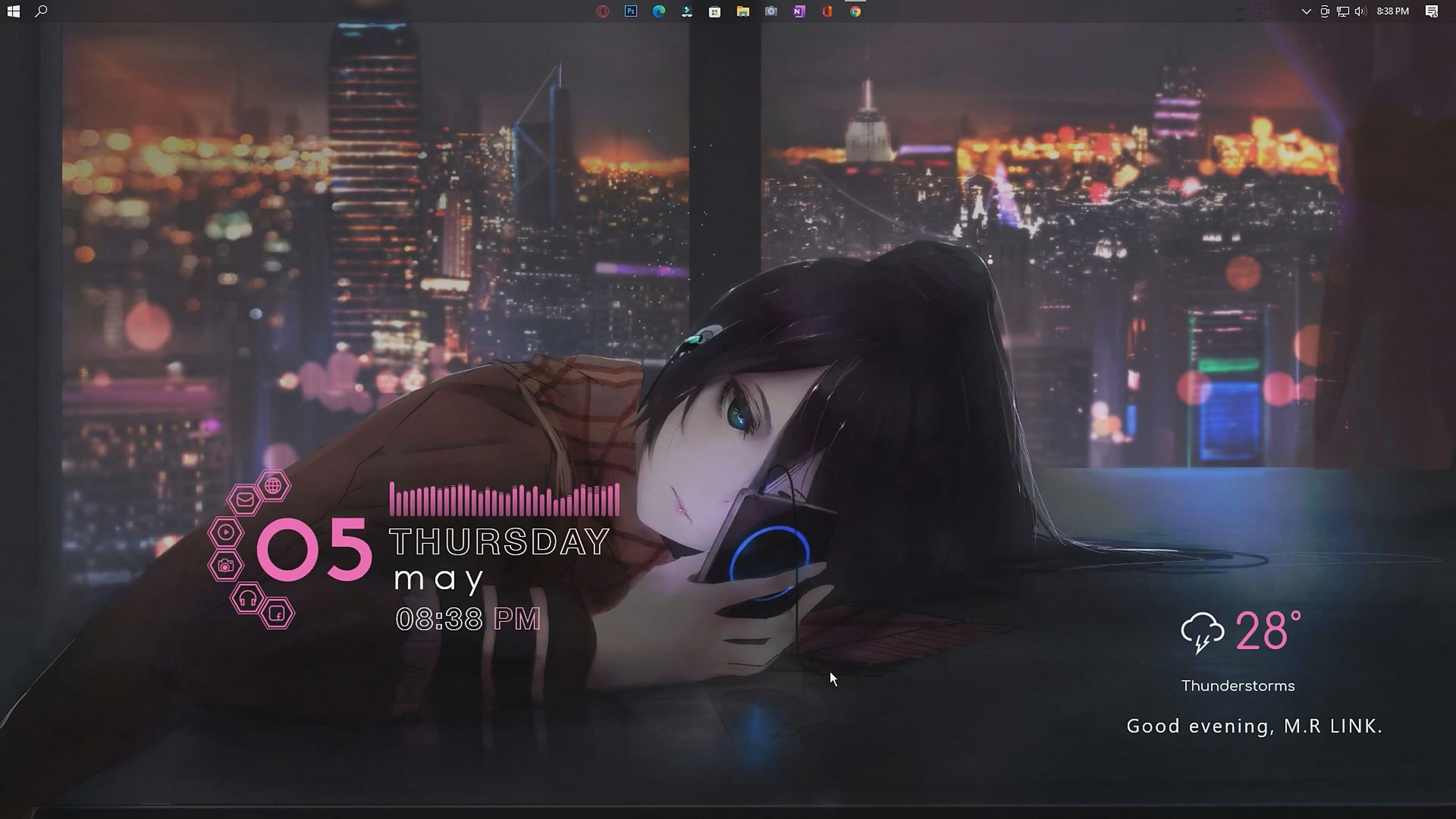 适用于windows的最佳动漫主题桌面 频所需软件已上传百度网盘,如需要