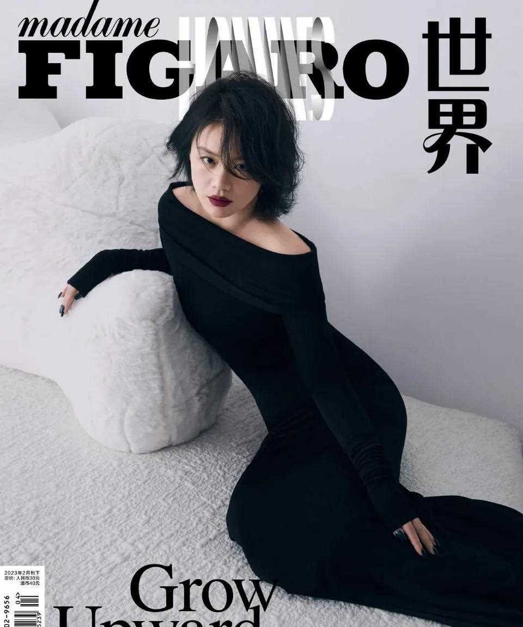 馬思純登費加羅男士 madame figaro hommes二月刊封面 這姐終於有點美