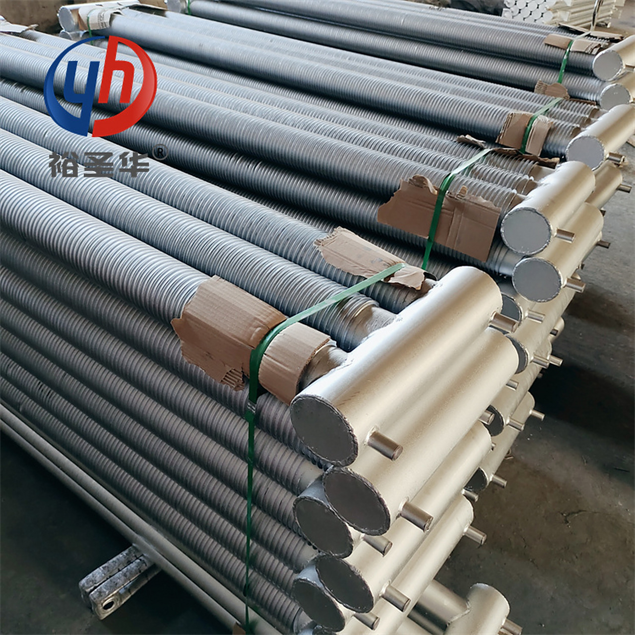 绕片式型耐高温导热油翅片管散热器 养殖散热器暖风机,育雏养鸡场热