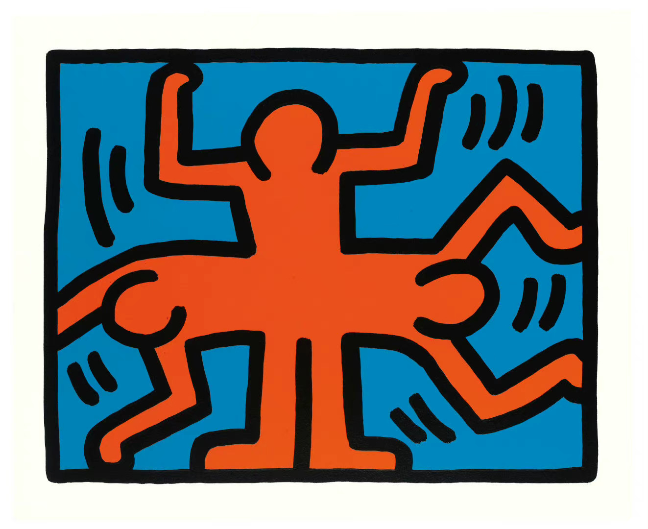 分享美国艺术家凯斯 · 哈林(keith haring)的一组作品.