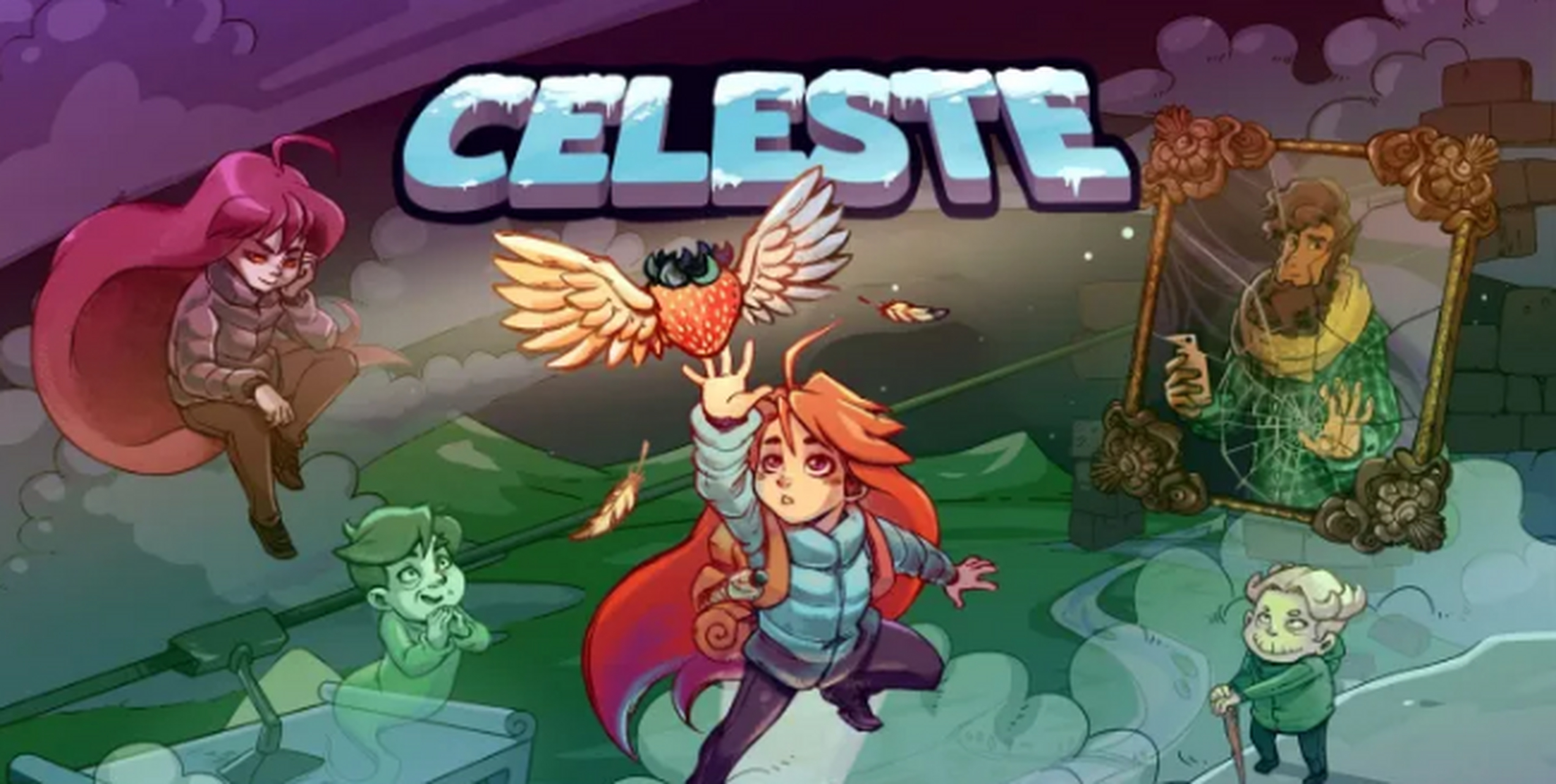 蔚蓝(celeste),平台:pc,ns,ps4,xbox one 横版平台跳跃游戏.