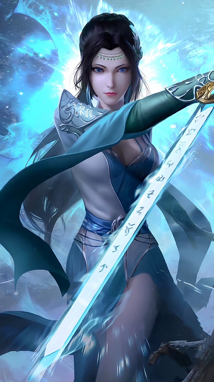 国漫女神|《斗破苍穹》云韵高清手机壁纸:一些东西,被毁了,就是被毁了