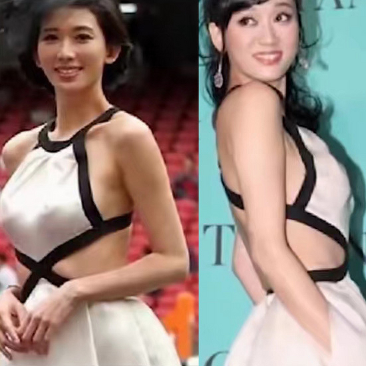 林志玲与陈乔恩的同款肚兜装!
