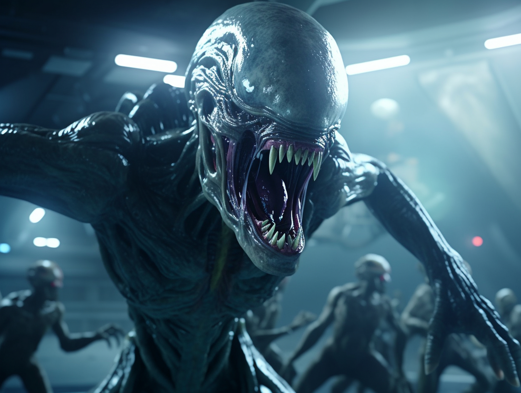 外太空生物入侵!#外星人# #ai绘画