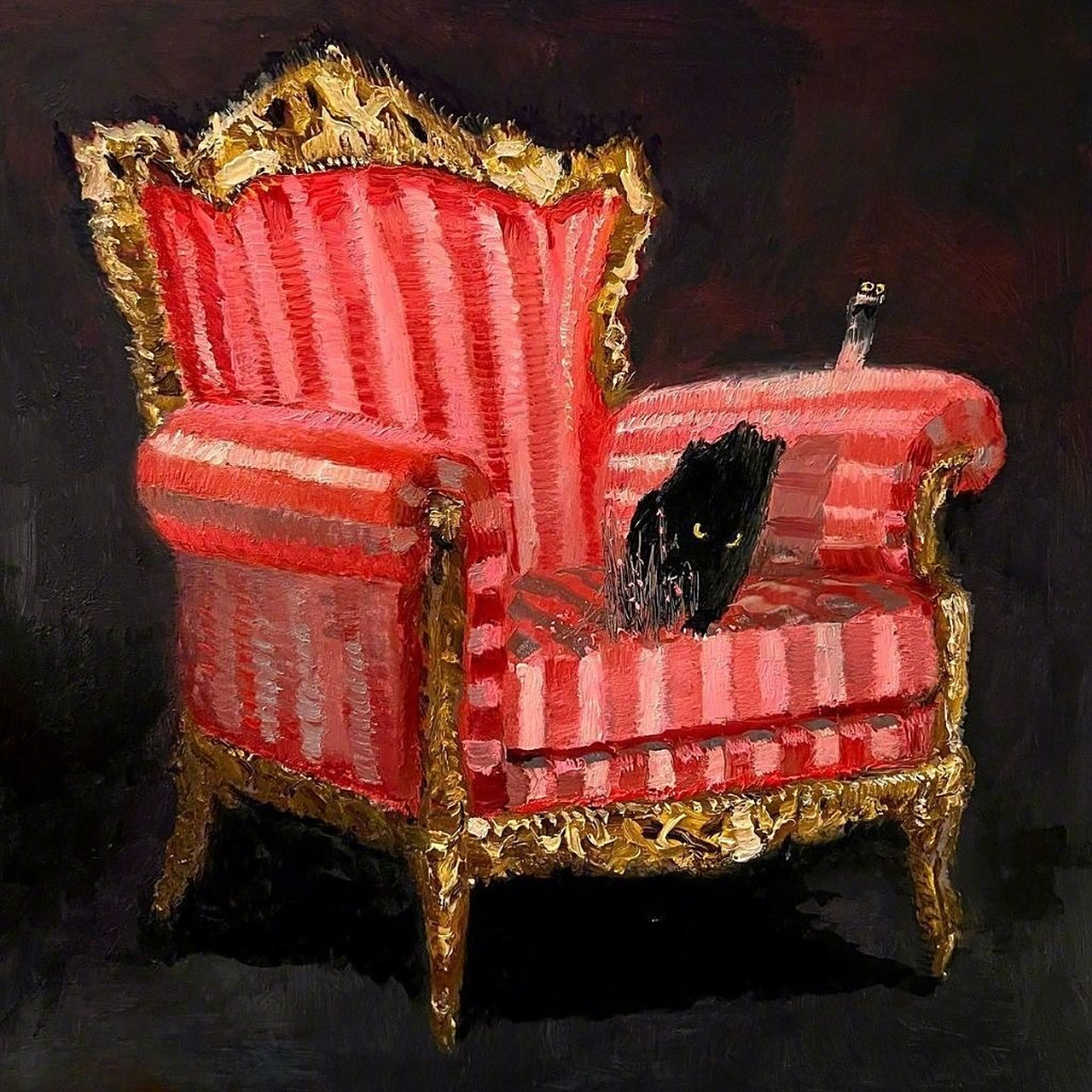 油画系列之高贵椅子.