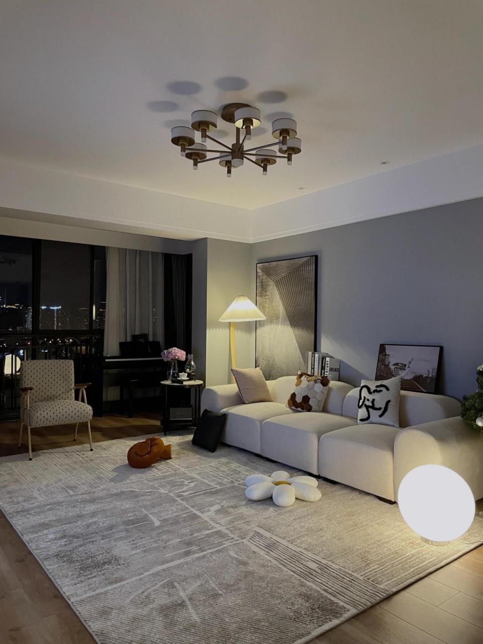 被夜晚的客厅治愈到 太喜欢夜晚的家了 忙碌一天 回家就是放松的时刻